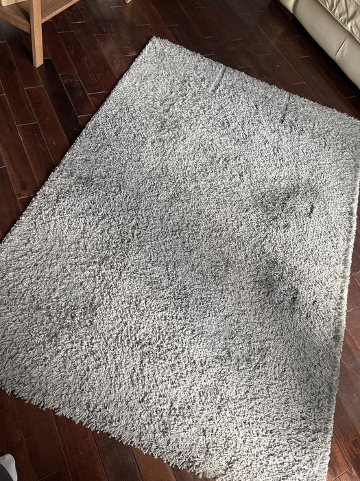 Сив килим с мека нишка 195 х 135 см - чисто нов
