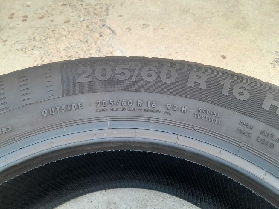 Set 4 anvelope de vara 205 60 16 continental ecocontact 5 cu 7,5 mm