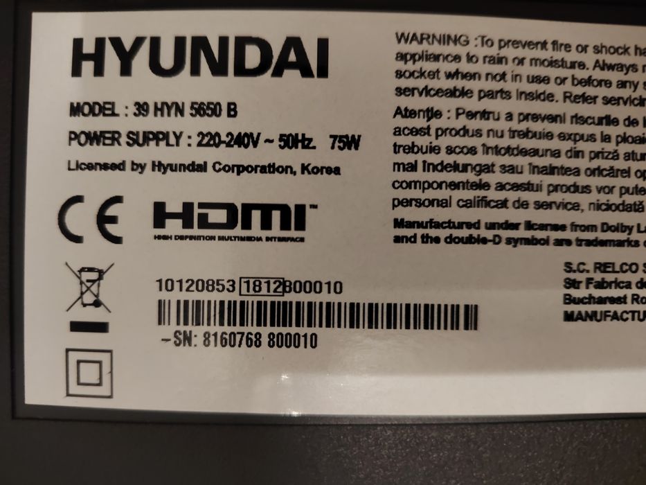 Televizor Hyundai 101 cm