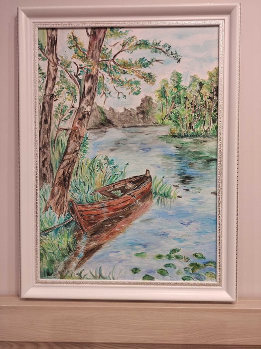 Авторска картина маслени бой