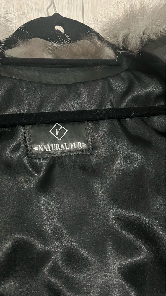 Blana Naturala de vulpe argintie 3 in 1