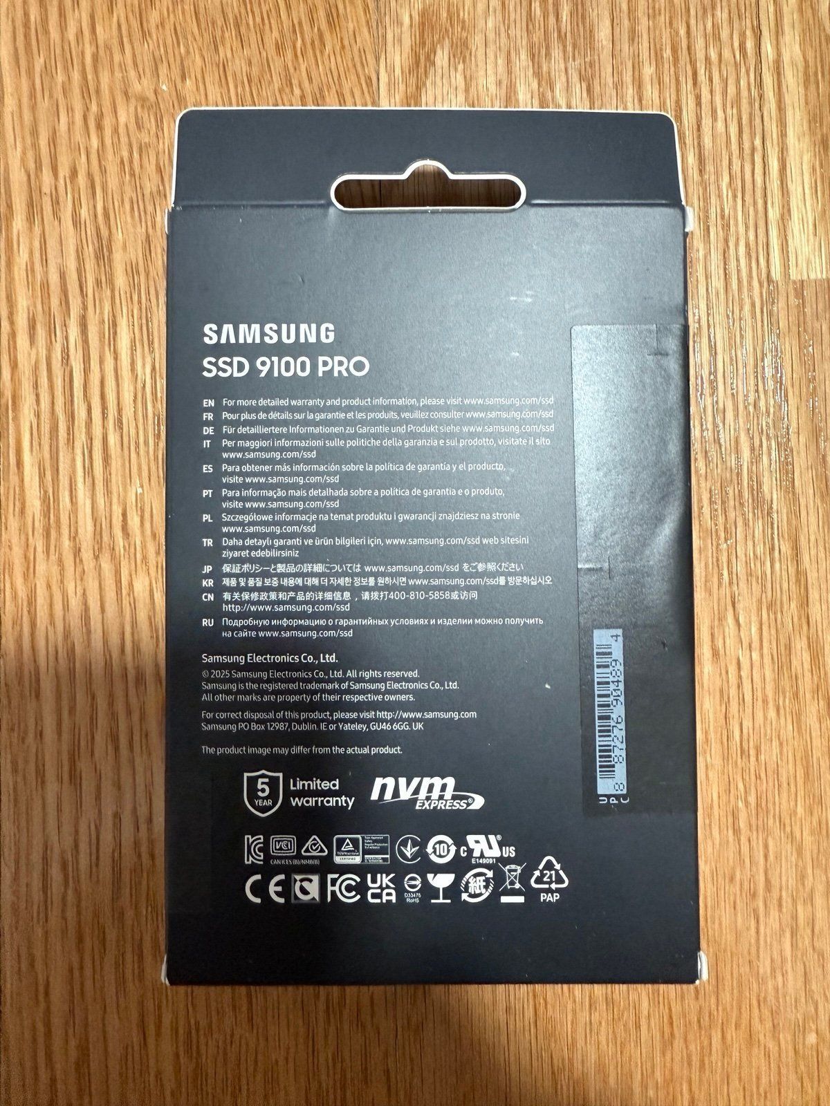 SSD 4TB Samsung 9100 Pro, 14800mb