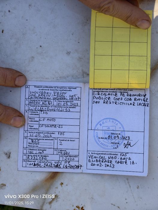 ATV CF Moto 400, 1100km