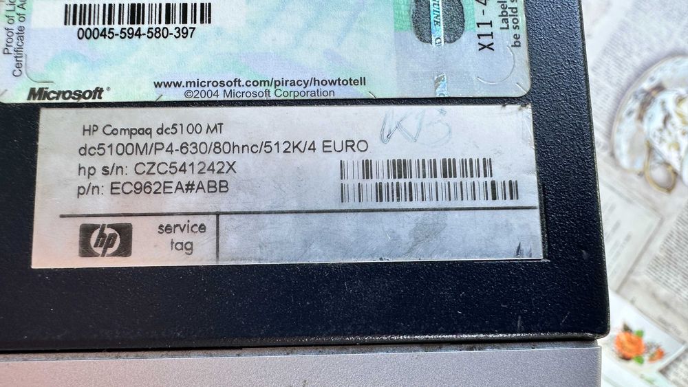 Calculator retro HP DC5100 Pentium 4