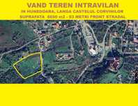Vand teren intravilan 8690 m2 in Hunedoara langa Castelul Corvinilor