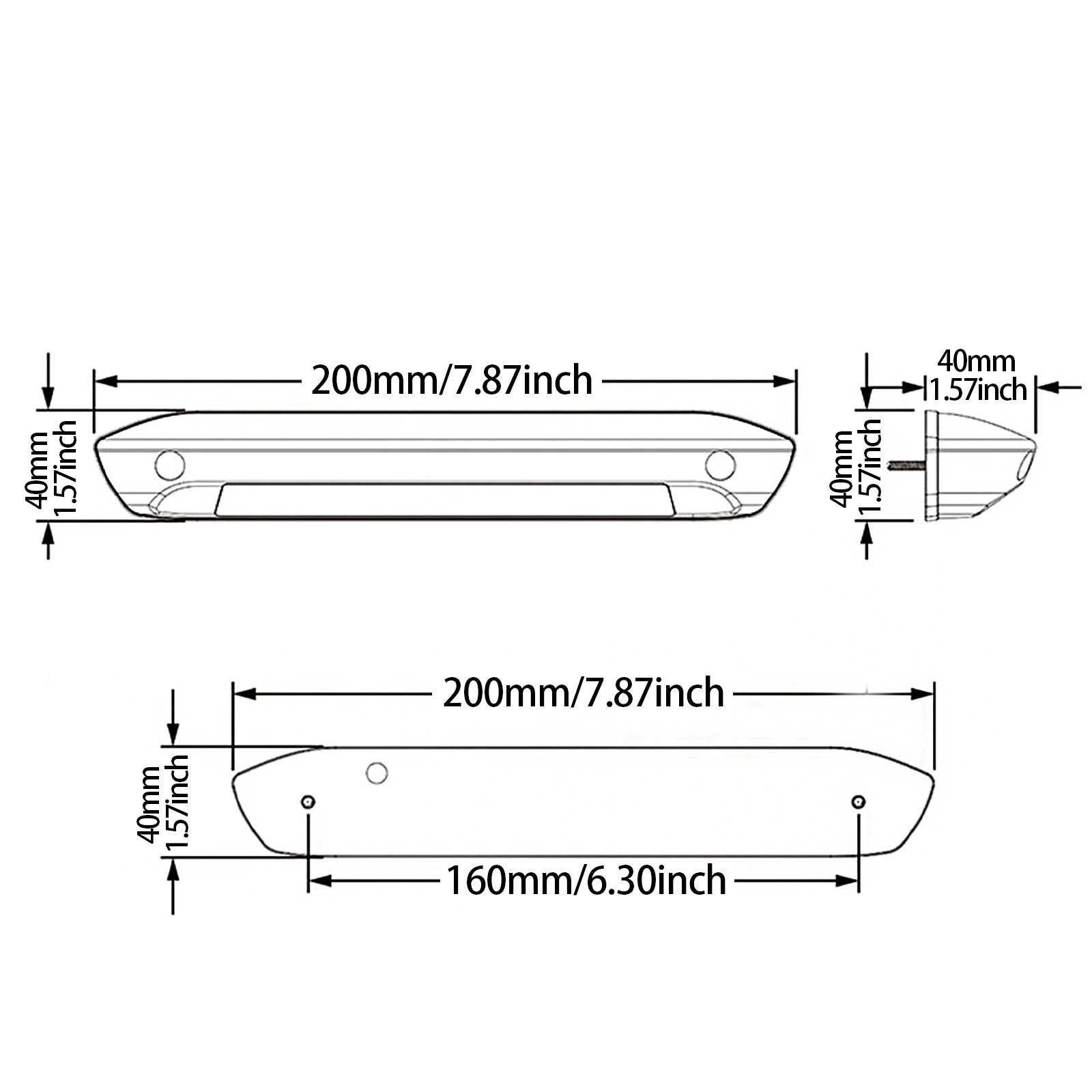 Lampa rulota caravana exterior LED 12V