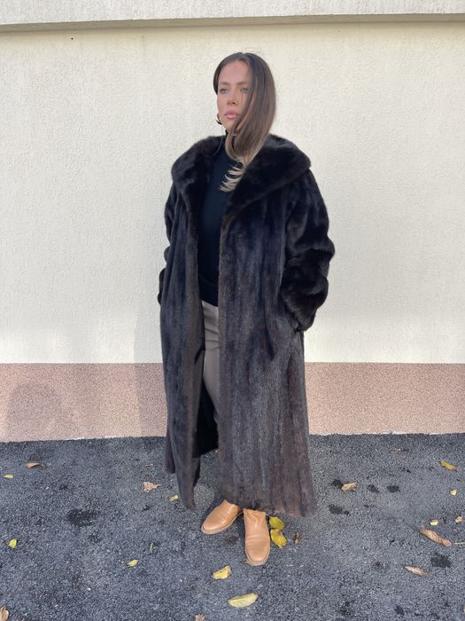 Haina lunga din blana naturala de vizon