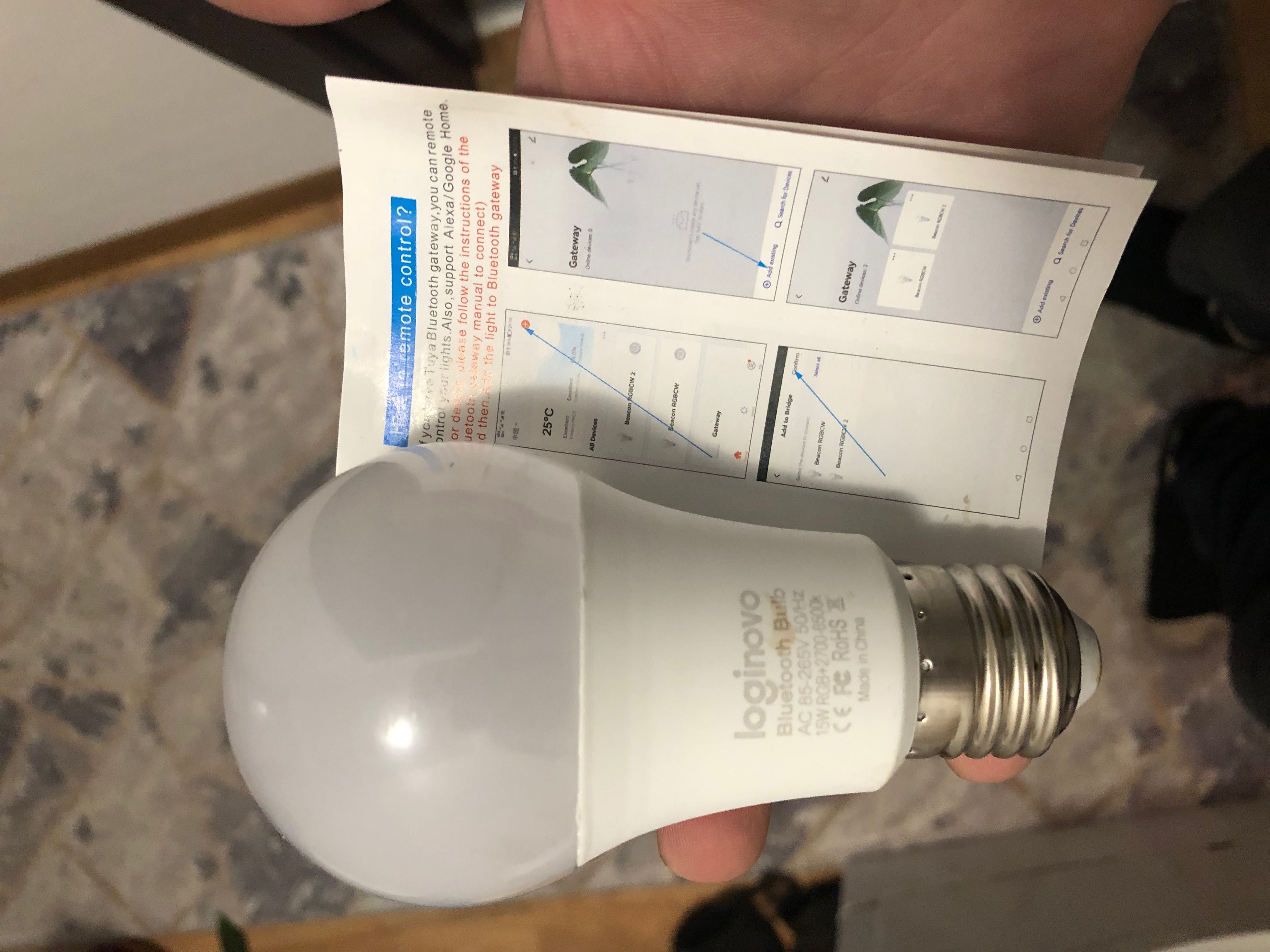 Смарт LED крушка с управление с bluethoot чрез тeлефон