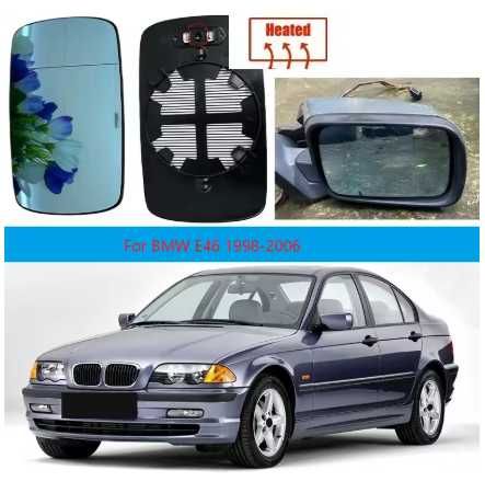 Огледало за Bmw e46 3 7 coupe e65 тонирано асферично стъкло ляво/дясно