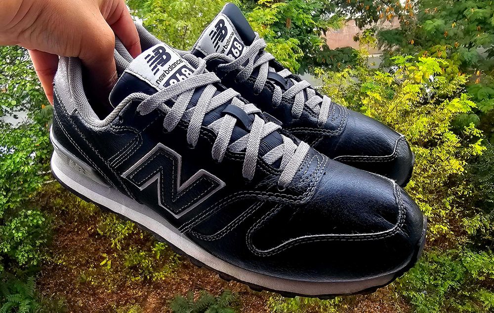Sneakers New Balance  Negru, piele neagra, mărimea 40,5