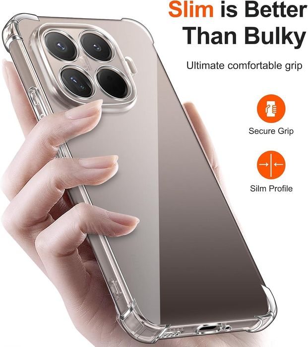 Прозрачен силиконов удароустойчив кейс за xiaomi 15t pro