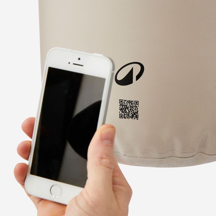 Sac de box cu tehnologie Air Gel, Bej - produs resigilat Decathlon