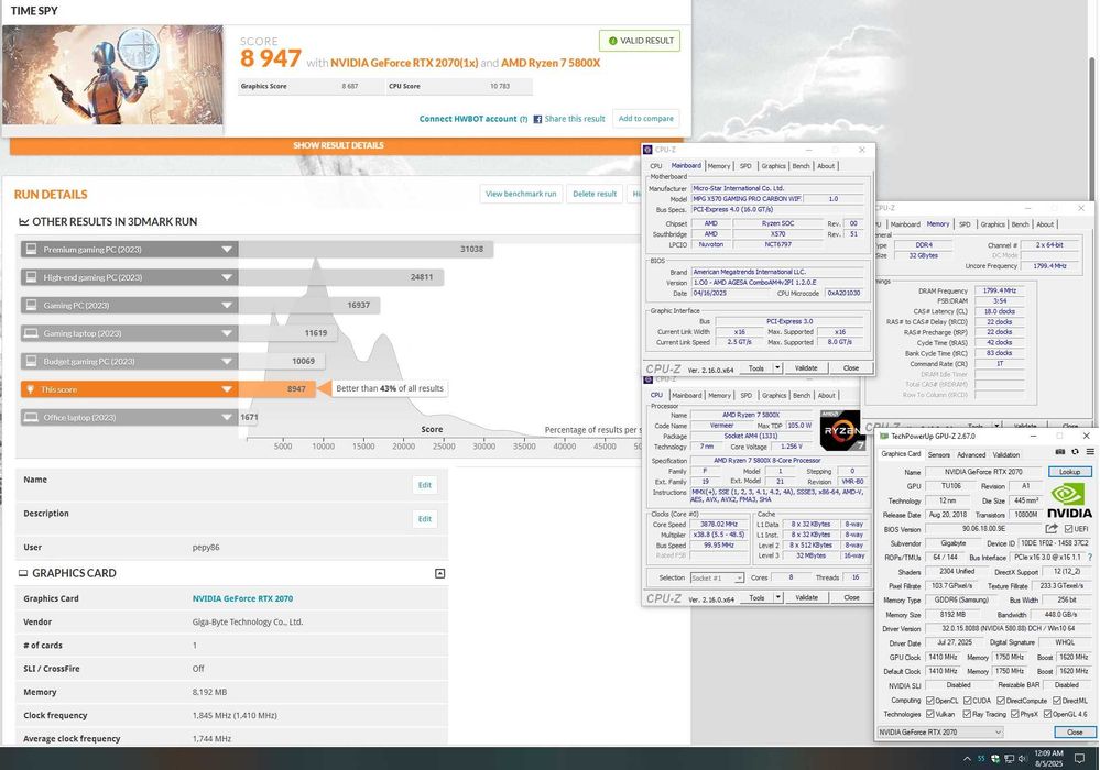 Gigabyte RTX 2070 Gaming 3x OC / Windforce 3X
