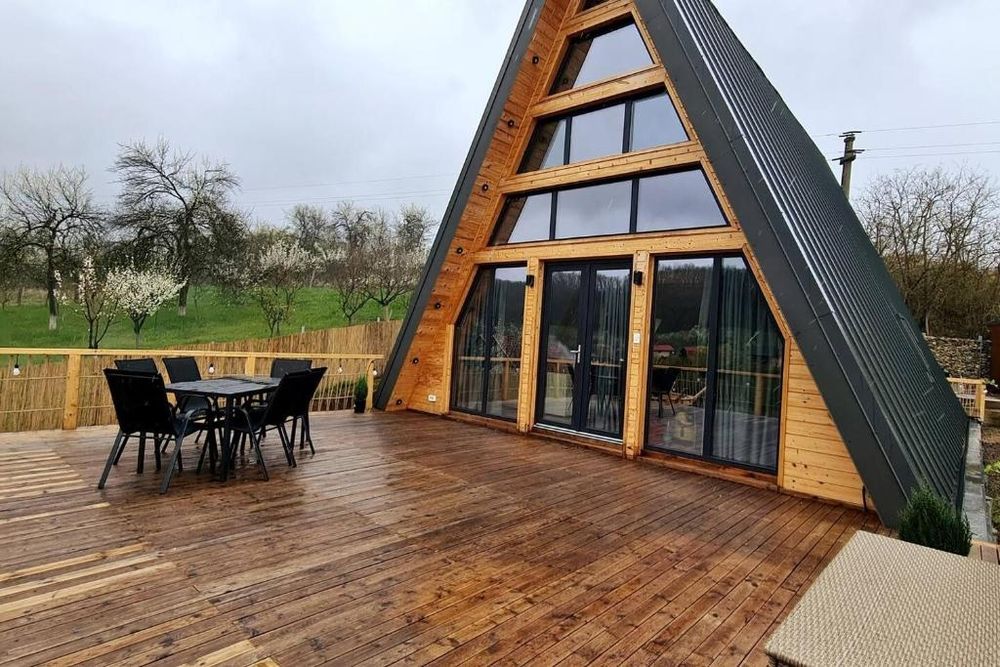 Case cabane din lemn stil A