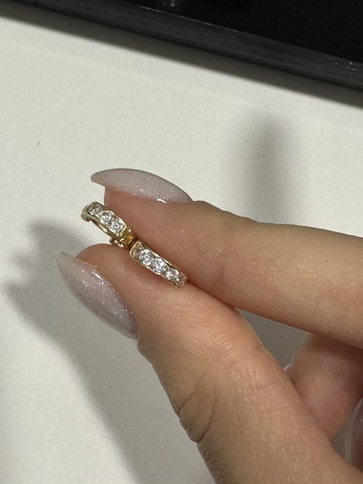 Детски златни обеци халки