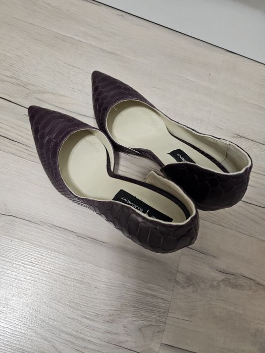 Pantofi The 5th Element m. 37 culoare Visina putreda piele naturala