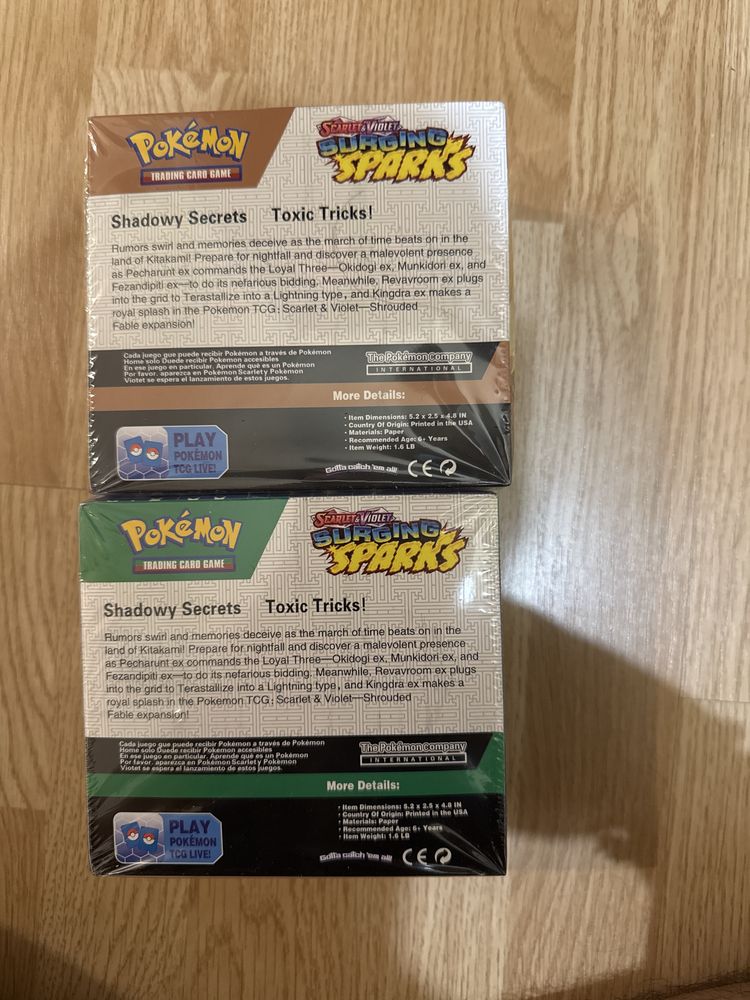 Pokemon tcg booster box scarlet & violet surging sparks