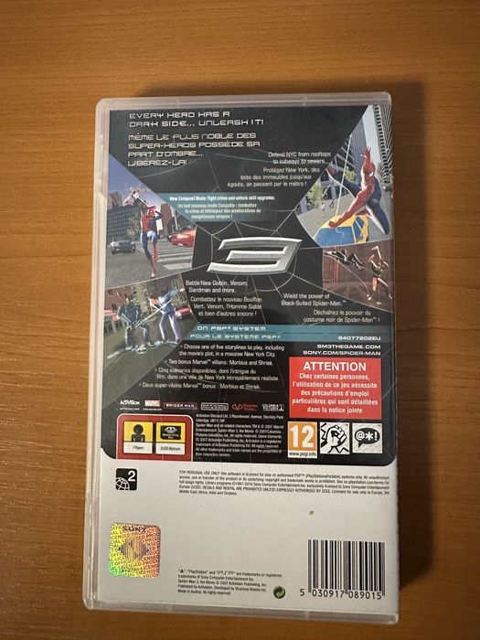 Vand joc Spider-Man 3 pentru PSP