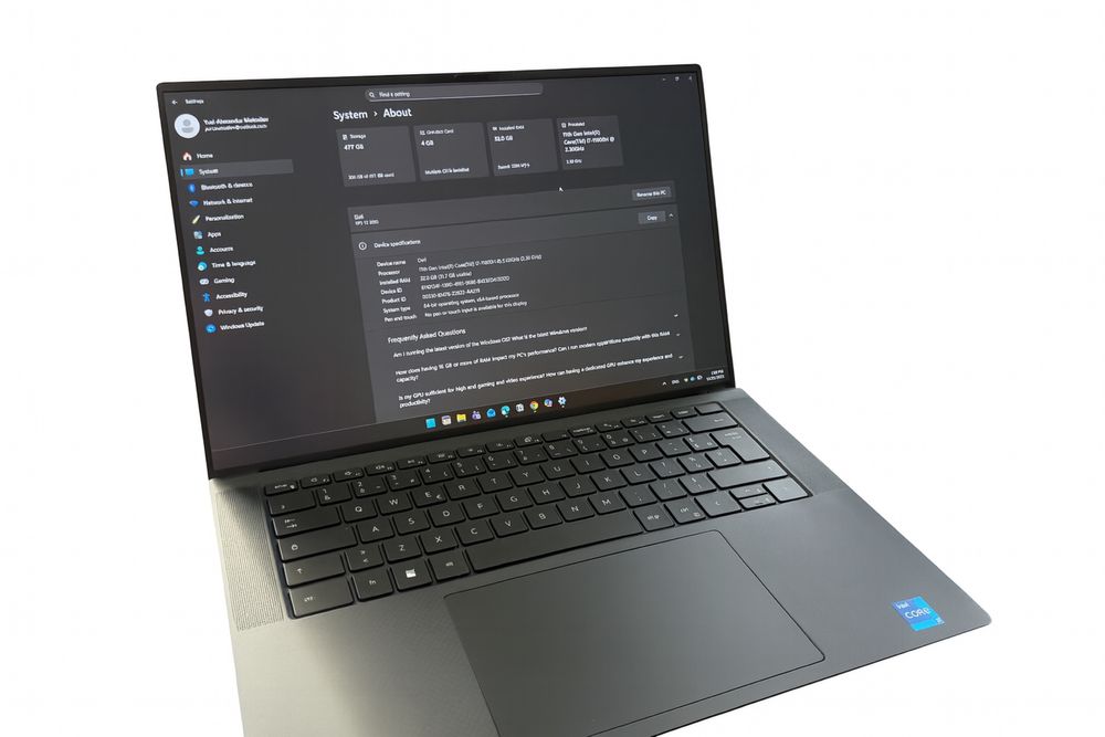 Dell XPS 15 9510 – 32GB RAM / 512GB SS