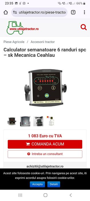 Calculator semanatoare  și senzori spc digitroll