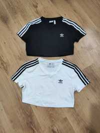 Set doua tricouri damă Adidas cropped mărimea S