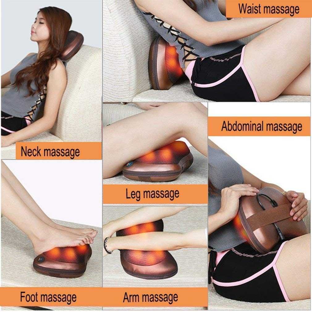 Perna masaj Shiatsu pentru gat spate corp cu incalzire capete rotative