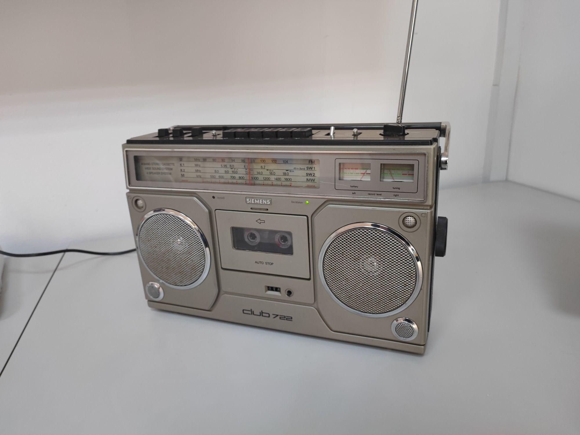 Radio Siemens Club 722 casetofon vintage portabil