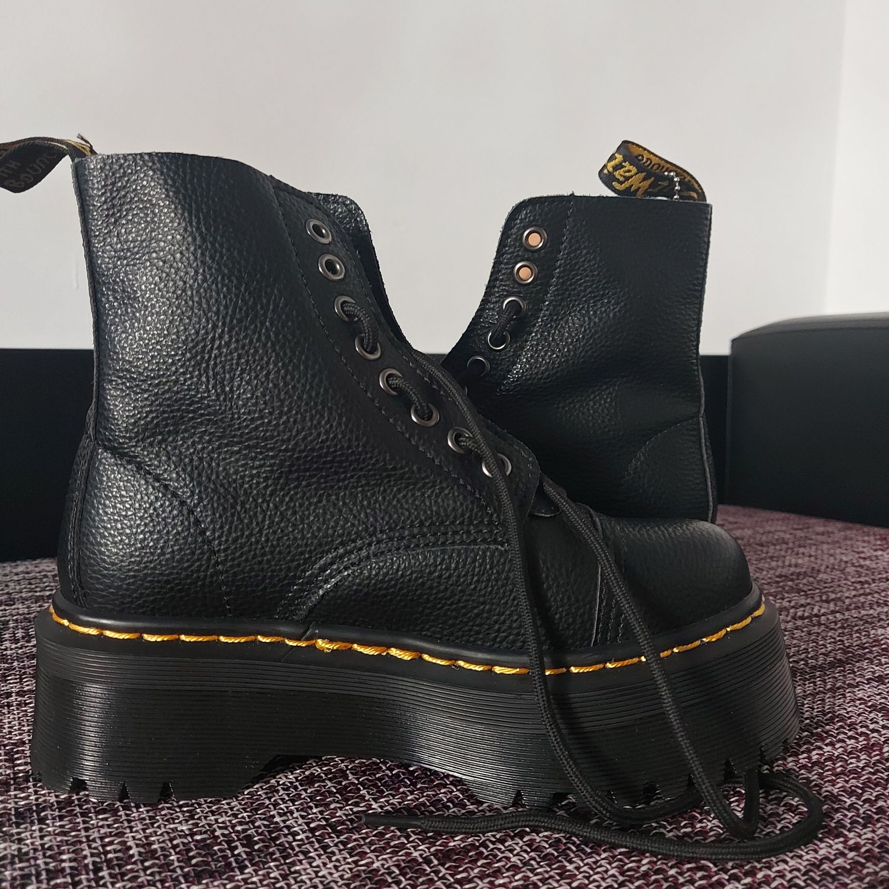 Dr martens sinclair Milled nappa leather pantofi cu platforma