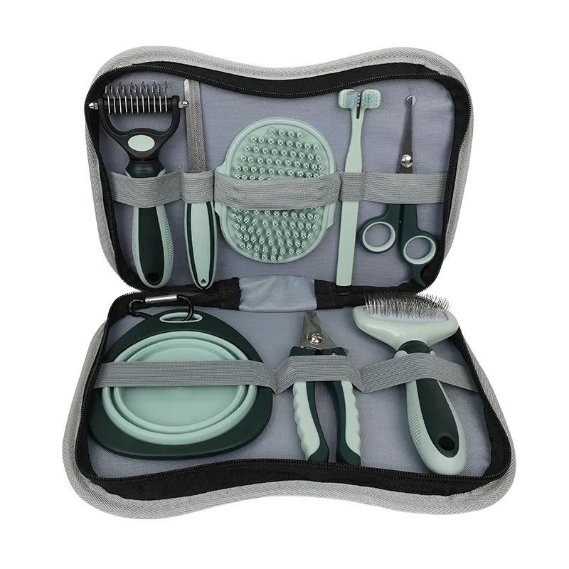 Set Profesional 8-în-1 pentru ingrijirea Cainilor si Pisicilor