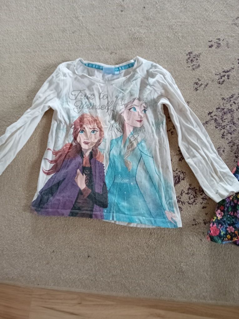 set bluza disney frozen 110 4 5 6 ani rochie rochita h&m vara nou