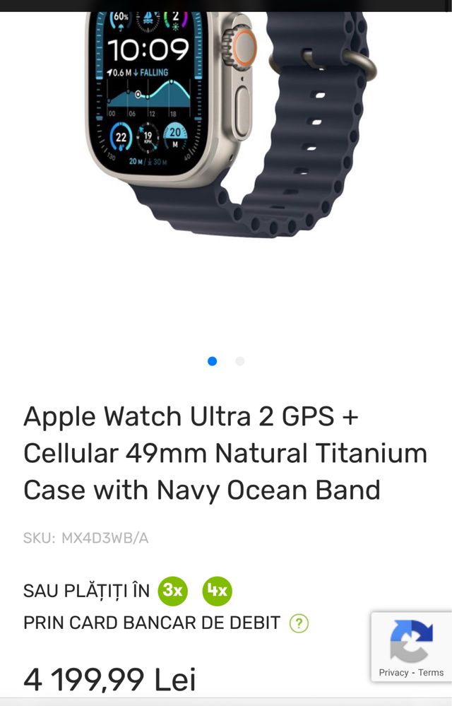 APPLE Watch Ultra 2, GPS + Cellular, 49mm, sigilat, transport ZERO