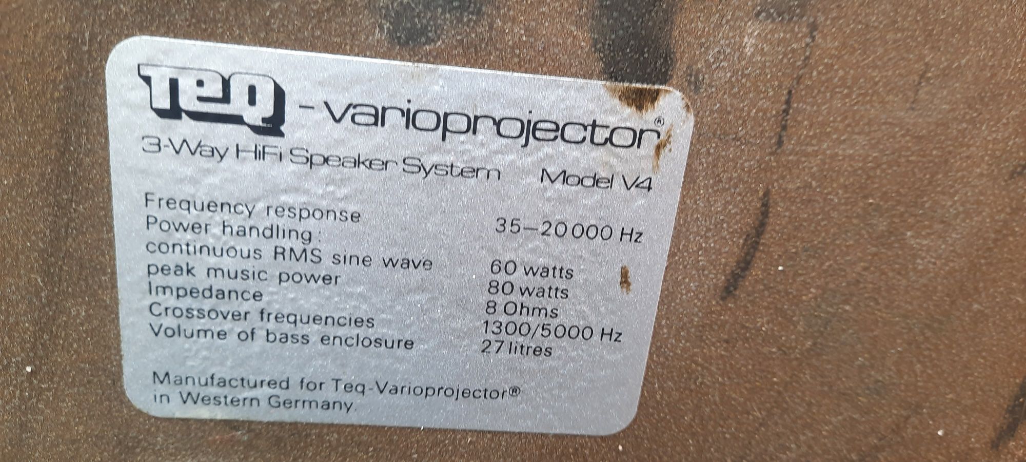 Тонколони Teq Varioprojector V4