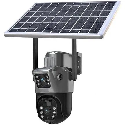 Camera de Supraveghere cu Panou Solar 4G Senzor de Miscare 8MP