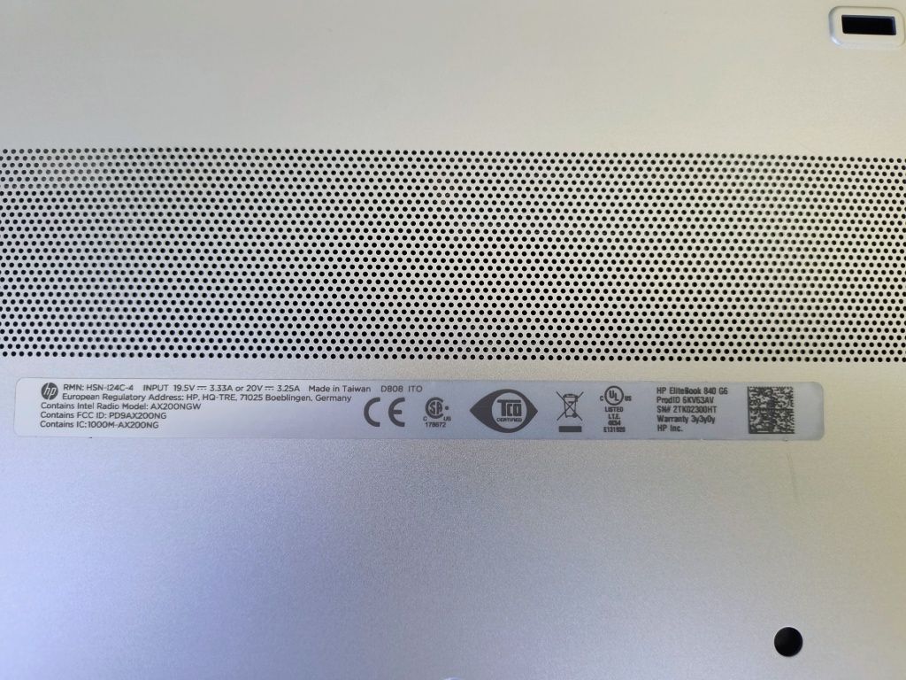 HP Elitebook 840 G6,i5-8365U,16GB-DDR4,512 GB-SSD NVMe,Windows 11 pro