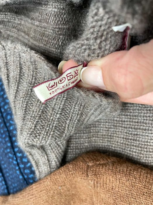 BEAUCOUP размер M / L дамски дебел кашмирен пуловер 100% КАШМИР