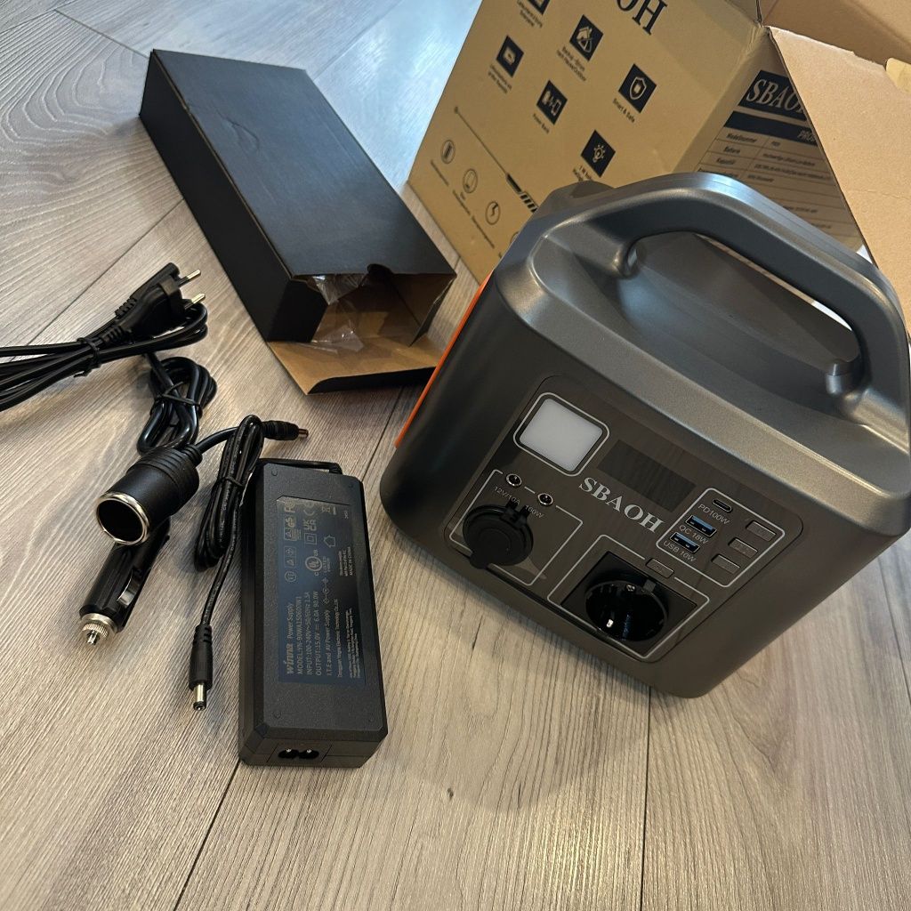 Statie de alimentare portabila, 538.7Wh, incarcare solara, Li-ion