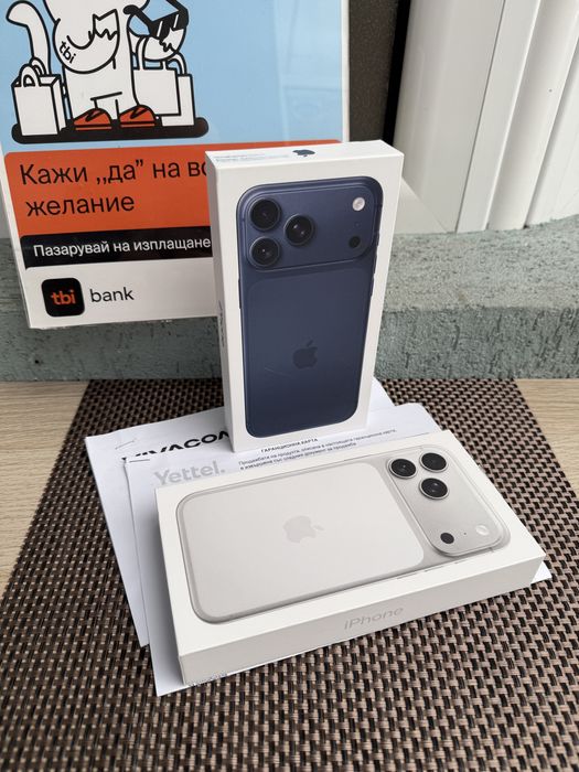 256!ЛИЗИНГ*120лв/м iPhone 17 Pro Max *SILVER*Deep айфон 17 про макс