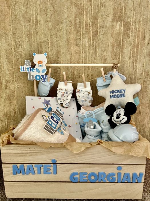 Cutii cadou personalizate pentru nou-născuți