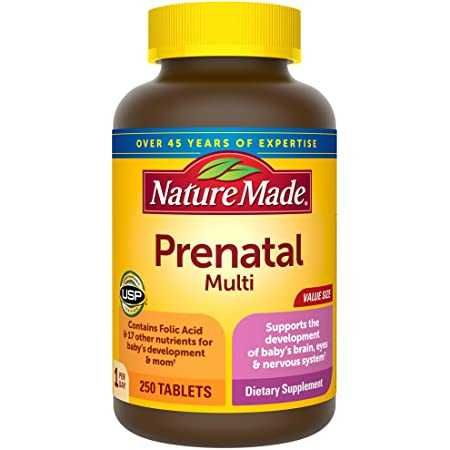 Мультивитамины для беременных Prenatal 250таб Nature Made