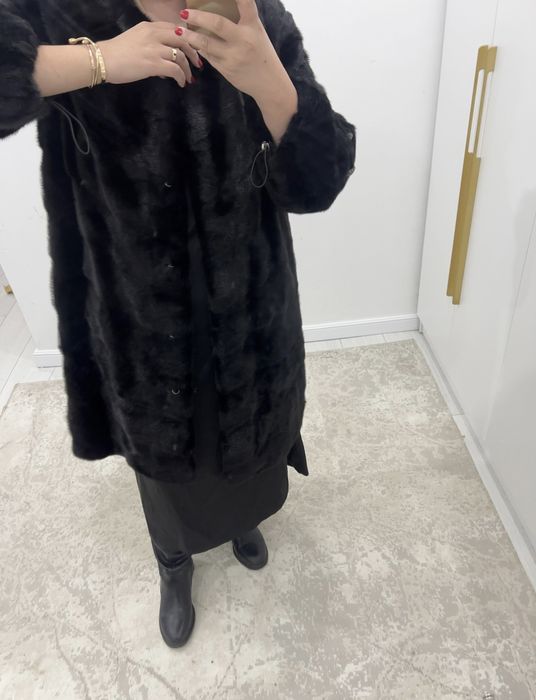 Шуба черный бриллиант