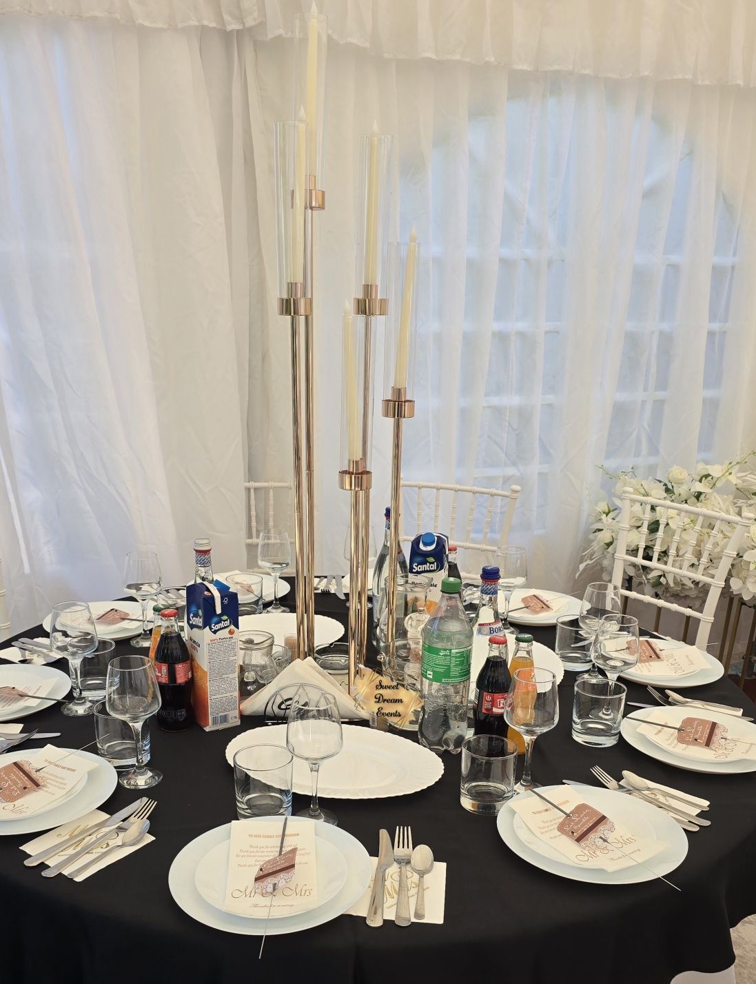 Decor nunta, botez, Panou baloane, Aranjamente de masa, Prezidiu