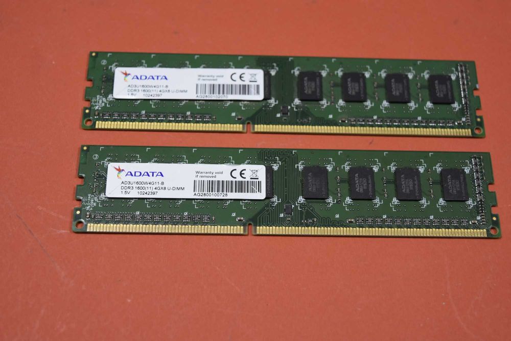 4 + 4  GB DDR3 / 1600 MHZ A-DATA DDR3 памет за компютър