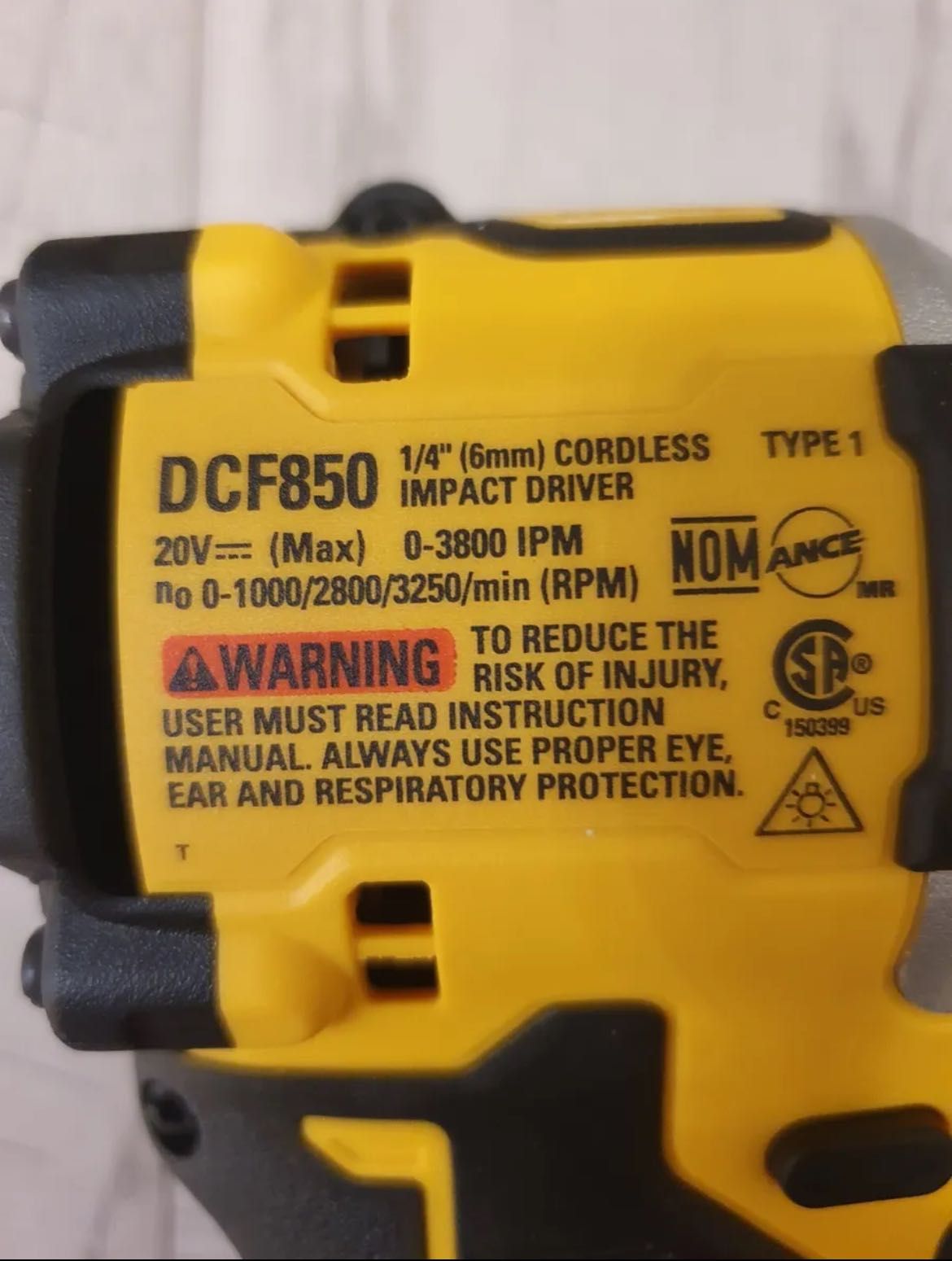 Dewalt DCF850 Impact