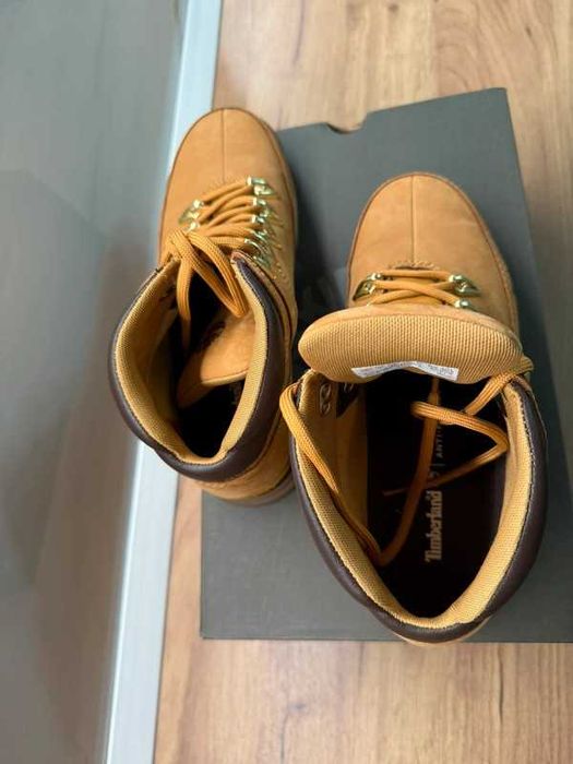 Ghete Timberland Euro Rock MD Hiker Wheat Nubuck bej mustar maro camel