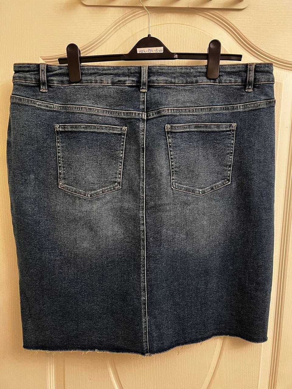 Новые джинсовые юбки карандаш NEXT, размер 20UK (56/58)