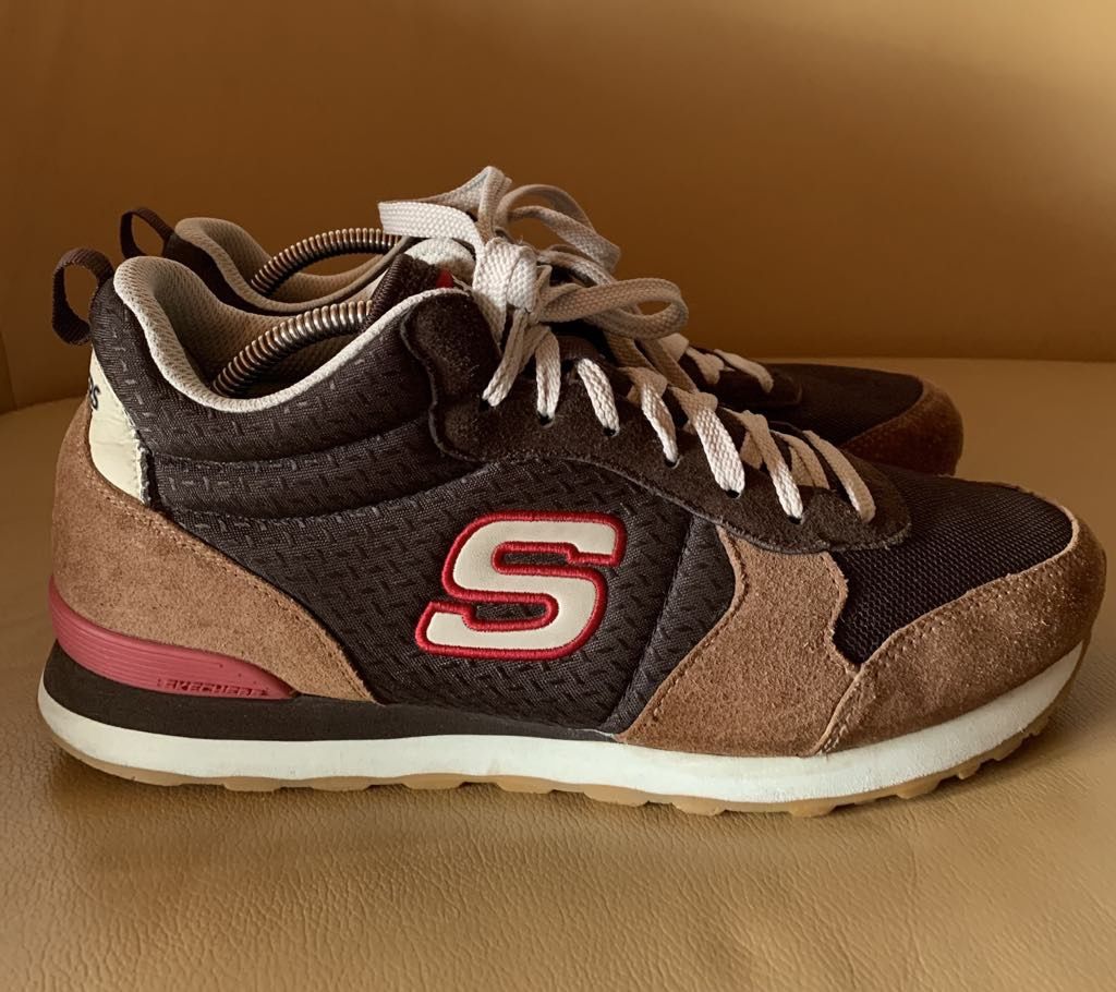 Мужские кроссовки «SKECHERS» 42-размера / оригинал / НАТУРАЛЬНАЯ КОЖА