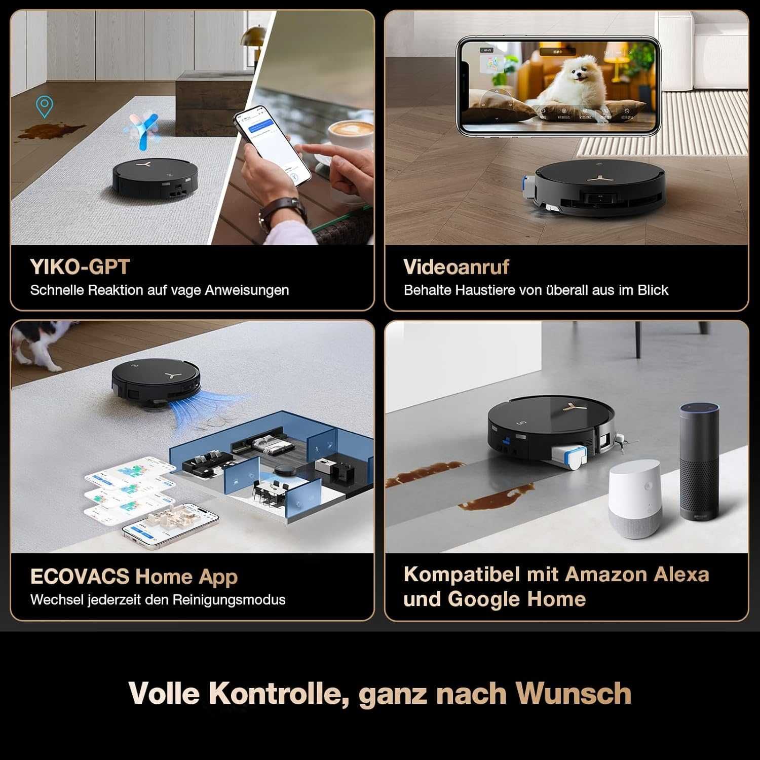 Прахосмукачка робот Ecovacs Deebot X8 Pro Omni станция 12в1 YIKO-GPT