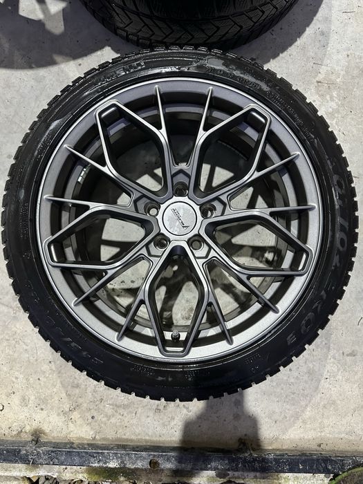 Jante 5x112 Audi/VW cu cauciucuri 245/40/18 de iarna pireli sottozero