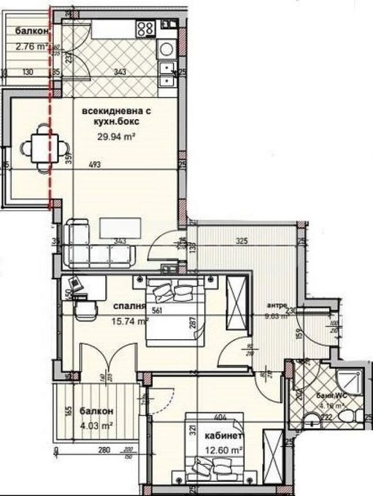 Продава се Тристаен апартамент в Варна, Владислав Варненчик - 113 кв.м за 961 €/кв.м - Снимка #2