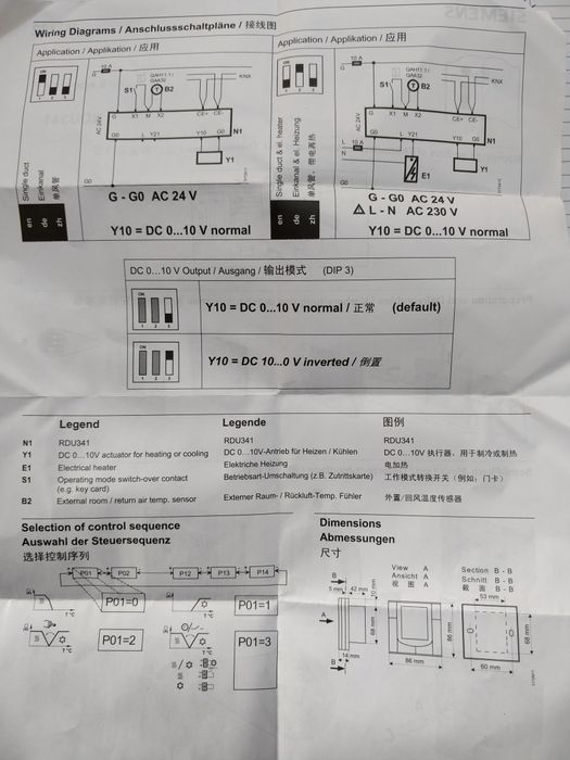 Termostat Siemens semiîngropat